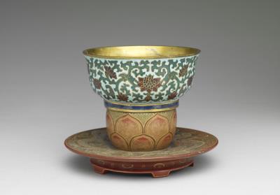 图片[2]-Copper bowl in cloisonne enamels, Qing dynasty (1644-1911)-China Archive